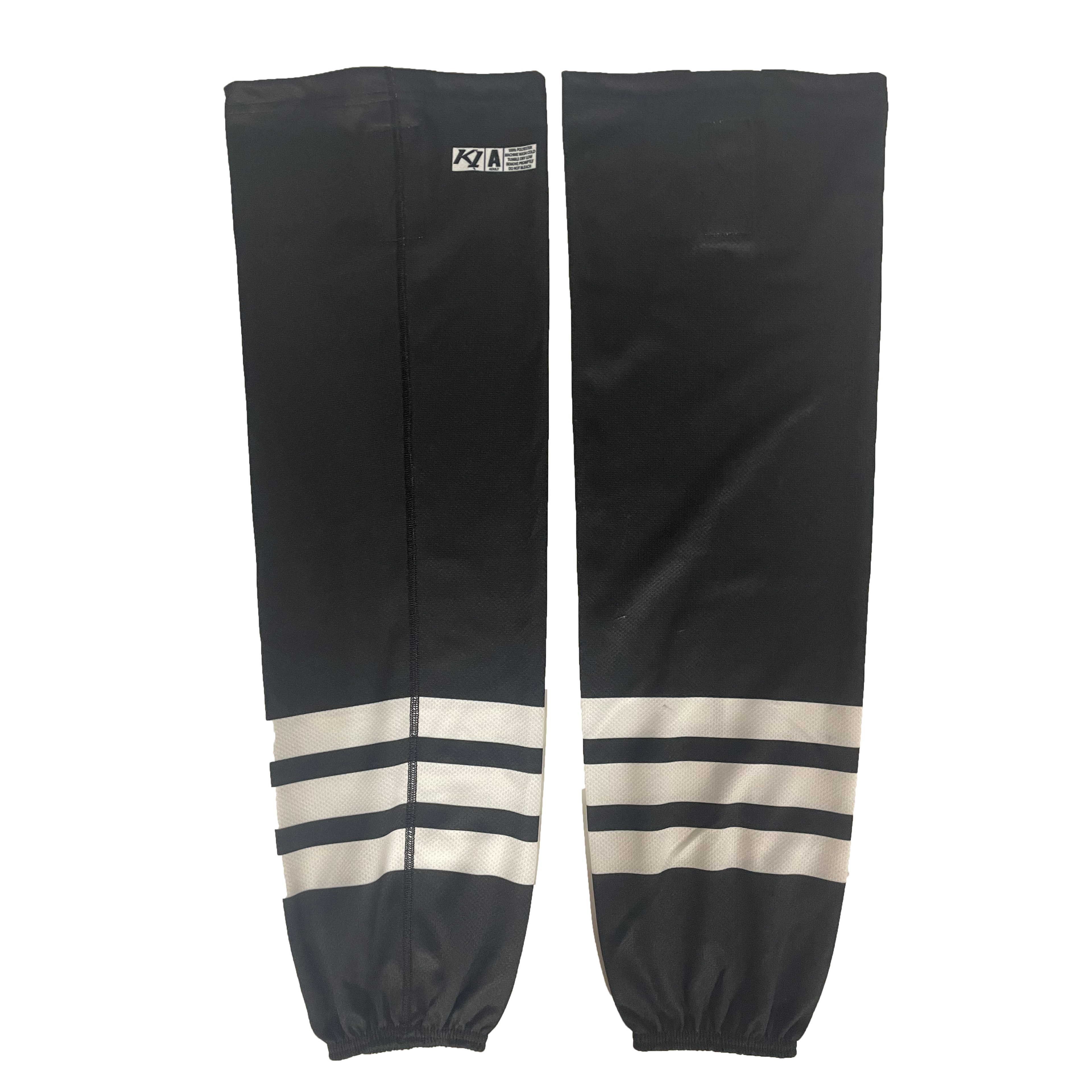 ECHL - Chaussettes de hockey K1 d'occasion (noires/blanches)